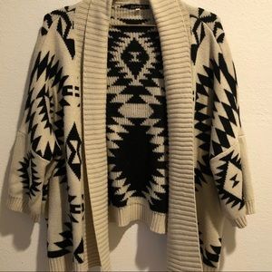 Native inspired large cardigan 36 pts